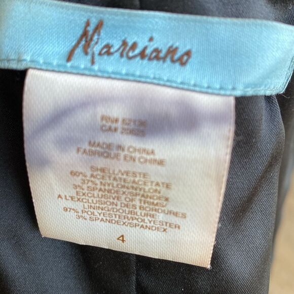 Vintage Y2K 00s Marciano Black w Lace-Accent Matching Blazer & Corset Set - Picture 14 of 14